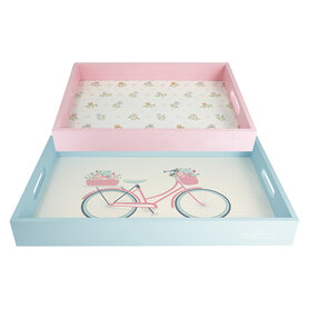 GreenGate Dienblad Alvilda white set van 2