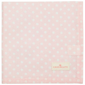 GreenGate Katoenen servet Spot pale pink GreenGate Katoenen servet Spot pale pink