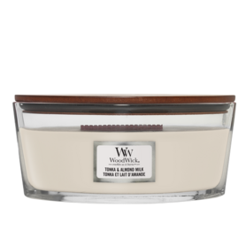 WoodWick® Tonka & Almond Milk Ellipse Candle