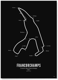 Poster F1 Francorchamps - black edition | Wijck Poster F1 Francorchamps - black edition | Wijck