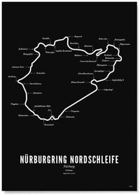 Poster F1 Nürburgring - black edition | Wijck Poster F1 Nürburgring - black edition | Wijck