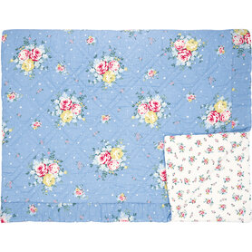GreenGate Quilt / Bed sprei Laura dusty blue 140x220cm GreenGate Quilt / Bed sprei Laura dusty blue 140x220cm