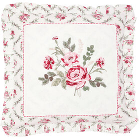 GreenGate Kussenhoes Leonora white met borduursel 40 x 40 cm GreenGate Kussenhoes Leonora white met borduursel 40 x 40 cm