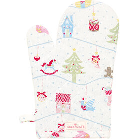GreenGate Ovenhandschoen Laura christmas white GreenGate Ovenhandschoen Laura christmas white
