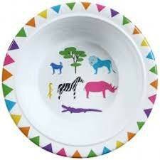 Ginger Lifestyle Melamine Kinder bord diep Wild Afrika