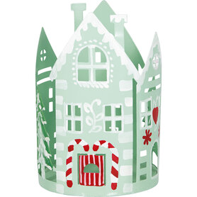 GreenGate Theelichthouder Lantaarn Huis Laura pale green GreenGate Theelichthouder Lantaarn Huis Laura pale green