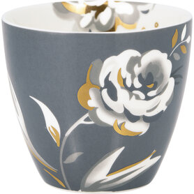 GreenGate Beker (Latte Cup) Aslaug dark grey