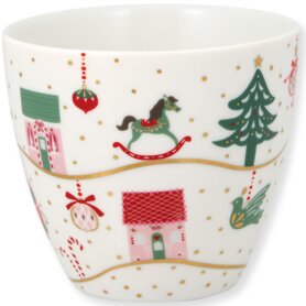 GreenGate Beker (Latte Cup) Laura christmas gold
