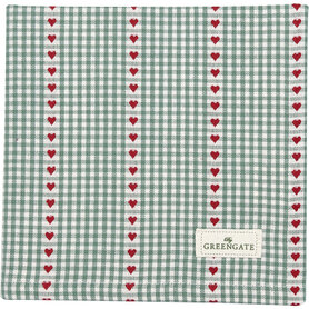GreenGate Katoenen servet Bea green