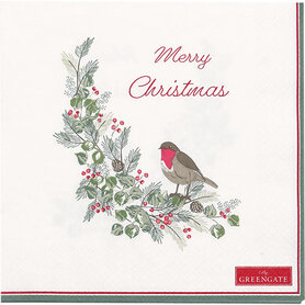 GreenGate Papieren servet Leonora merry christmas 20 stuks GreenGate Papieren servet Leonora merry christmas 20 stuks