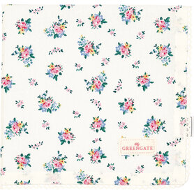 GreenGate Katoenen servet met kant rand Augusta white