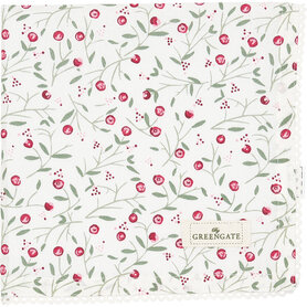 GreenGate Katoenen servet met kant rand Maise white GreenGate Katoenen servet met kant rand Maise white