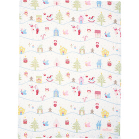 GreenGate Theedoek Laura christmas white