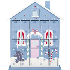 GreenGate Adventskalender Kerst Huis Laura dusty blue GreenGate Adventskalender Kerst Huis Laura dusty blue
