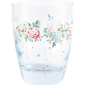 GreenGate Water glas Laura white  GreenGate Water glas Laura white