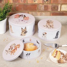 Wrendale Cake Tin Nest - Dogs