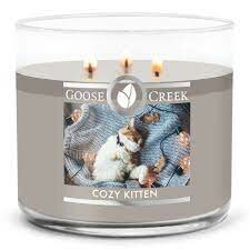 Goose Creek Candle Cozy Kitten Soya Blend 3 Wick Tumbler 