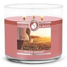 Goose Creek Candle Warm Sunset Soya Blend 3 Wick Tumbler 