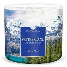 Goose Creek Candle Swiss Alps Soy Blend 3 Wick Tumbler Switzerland World Travel Candle