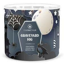 Goose Creek Candle  Halloween Graveyard Fog Soya Blend 3 Wick Tumbler 