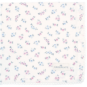 GreenGate Katoenen servet met kant rand Emely petit white GreenGate Katoenen servet met kant rand Emely petit white