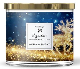 Woodbridge Candle Merry & Bright 3 wick candle 565 gram Woodbridge Candle Merry & Bright 3 wick candle 565 gram