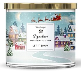 Woodbridge Candle Let it Snow 3 wick candle 565 gram Woodbridge Candle Let it Snow 3 wick candle 565 gram