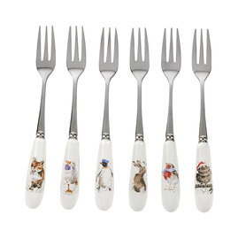 Wrendale Designs Gebaksvorkjes Festive Animal Christmas set/6