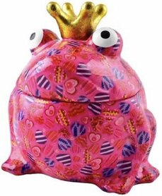 Pomme-Pidou Cookie Jar Sweet Freddy Roze met harten