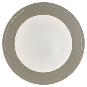GreenGate Ontbijtbord / Plate Alice Warm Grey D:23cm