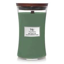  WoodWick® Mint Leaves & Oak Large Candle