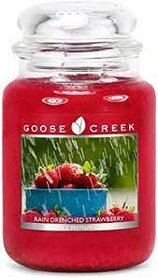 Goose Creek Candle Rain Drenched Strawberry 2 Wick large jar 680 gram Goose Creek Candle Rain Drenched Strawberry 2 Wick large jar 680 gram