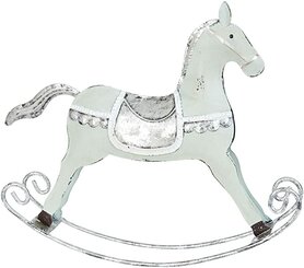 Clayre & Eef  | Hobbelpaard  |20*18 | groen - metaal Clayre & Eef  | Hobbelpaard  |20*18 | groen - metaal