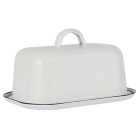  Butter dish Enamel White | IBLaursen