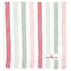 GreengGate Servet/Napkin Andrea White 40x40 cm