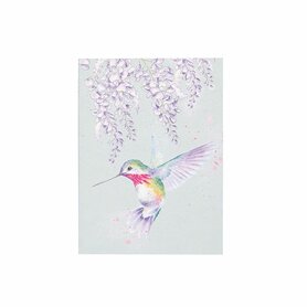 Wrendale Designs Notiteboek A6 Hummingbird ''Wisteria Wishes''