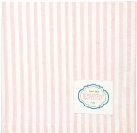 GreenGate Cotton Napkin Alice Stripe Pale Pink 40x40cm