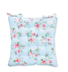GreenGate Stoelkussen Alma pale blue large  GreenGate Stoelkussen Alma pale blue large