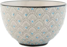 Clayre & Eef  | Schaaltje | Ø 12 * 7 cm 0,25L | Keramiek Grijs