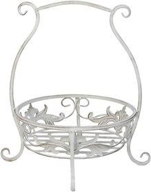 Clayre & Eef  | Plantenstandaard | 39*34*42 cm | wit