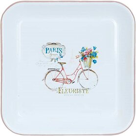 Clayre & Eef | Tablett | 63336 | Fleuriste - Weiß 