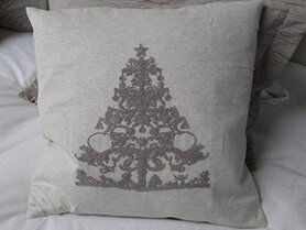 Cushion cover Christmas tree | beige | 50 x 50 cm | Peacock Collection Cushion cover Christmas tree | beige | 50 x 50 cm | Peacock Collection