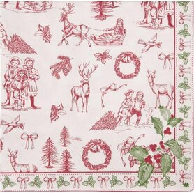 Clayre & Eef | Papieren Servet | 33*33 cm | Nostalgic Christmas Time | NCT73 Clayre & Eef | Papieren Servet | 33*33 cm | Nostalgic Christmas Time | NCT73