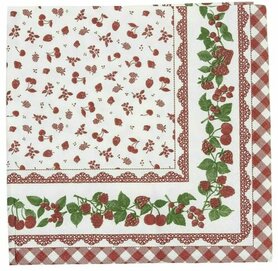 Clayre & Eef | Papieren Servet | 33*33 cm | Homemade Jam | HJ73 Clayre & Eef | Papieren Servet | 33*33 cm | Homemade Jam | HJ73