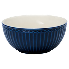 GreenGate Everyday Alice Cereal Bowl Alice Dark Blue D:14cm GreenGate Everyday Alice Cereal Bowl Alice Dark Blue D:14cm