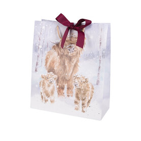 Wrendale Designs Cadeautasje Hooglanders - A Highland Christmas -Large Wrendale Designs Cadeautasje Hooglanders - A Highland Christmas -Large