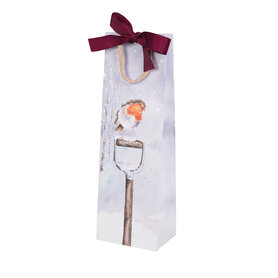 Wrendale Designs Kerst Geschenktas voor wijnfles - A Little Red Robin Wrendale Designs Kerst Geschenktas voor wijnfles - A Little Red Robin