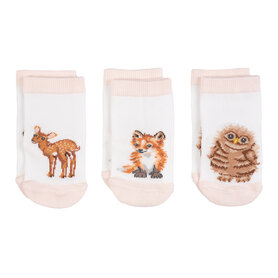 Wrendale Designs Babysokken - " Little Forest " - Woodland Animal Wrendale Designs Babysokken - " Little Forest " - Woodland Animal