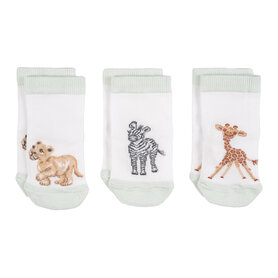 Wrendale Designs Babysokken - " Little Savannah " - African Animal Wrendale Designs Babysokken - " Little Savannah " - African Animal