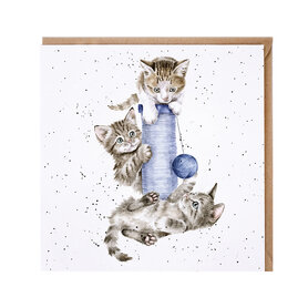 Wrendale Designs - Wenskaart - Kat - Three's a Crowd Wrendale Designs - Wenskaart - Kat - Three's a Crowd